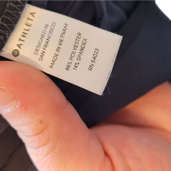 Athleta Women's Navy Blue Wide Leg Trouser Pants Size 2 - Picture 6 of 7